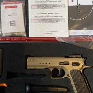 Tanfoglio T97L Heptagon Tactical K FDE 9x19mm Optic Ready geportet