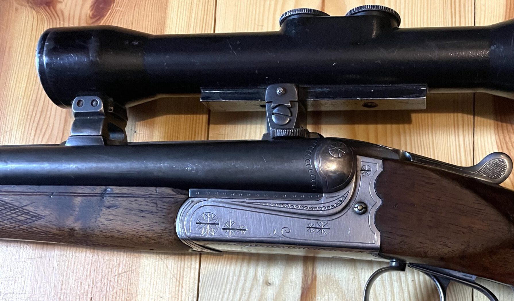 Doppelflinte Suhl Kessel Heidersbach Zustand gut – Bild 3
