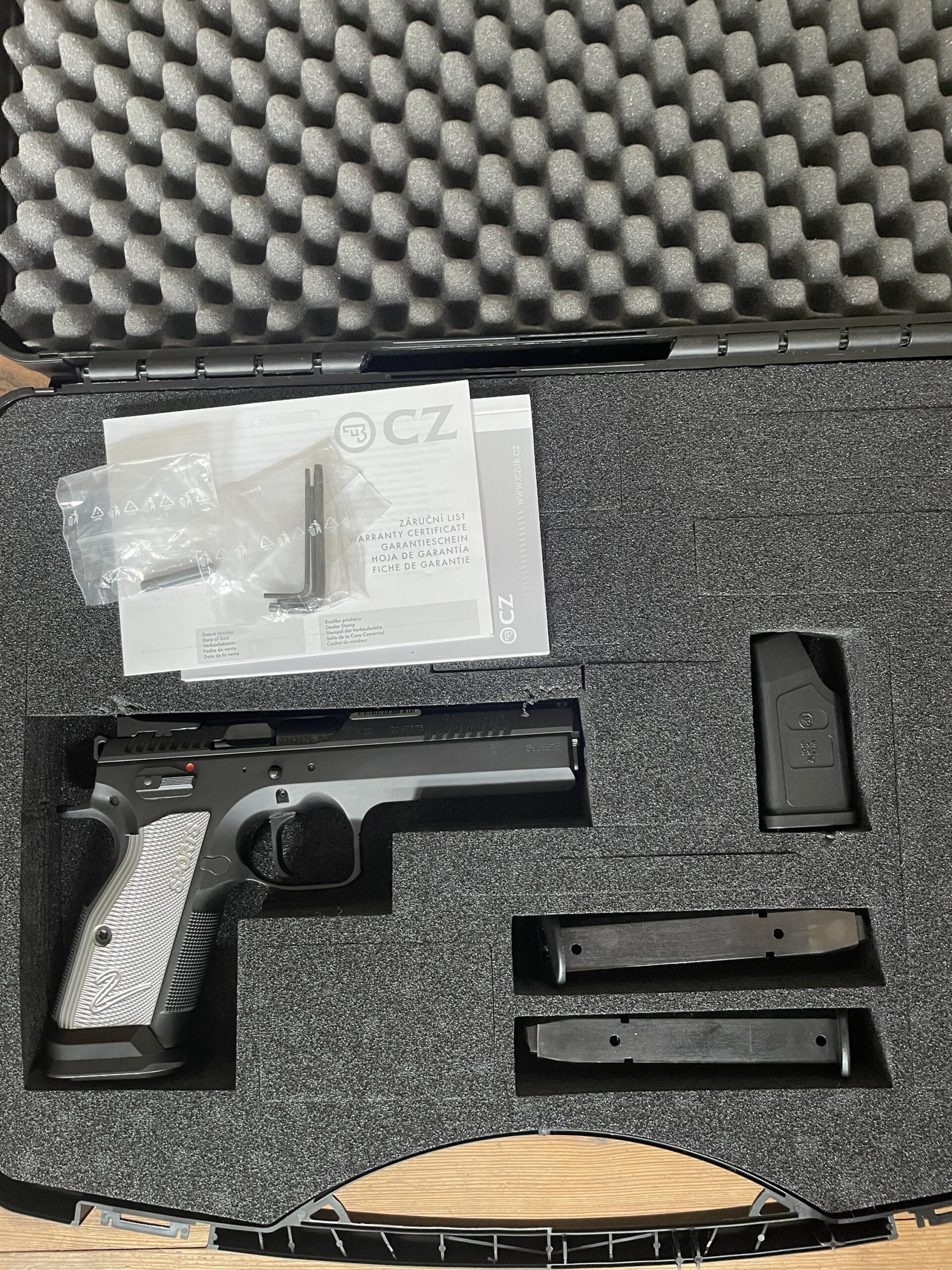 CZ TS2 Silver Black Polycoat
