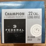 Federal Champion .22lr Target