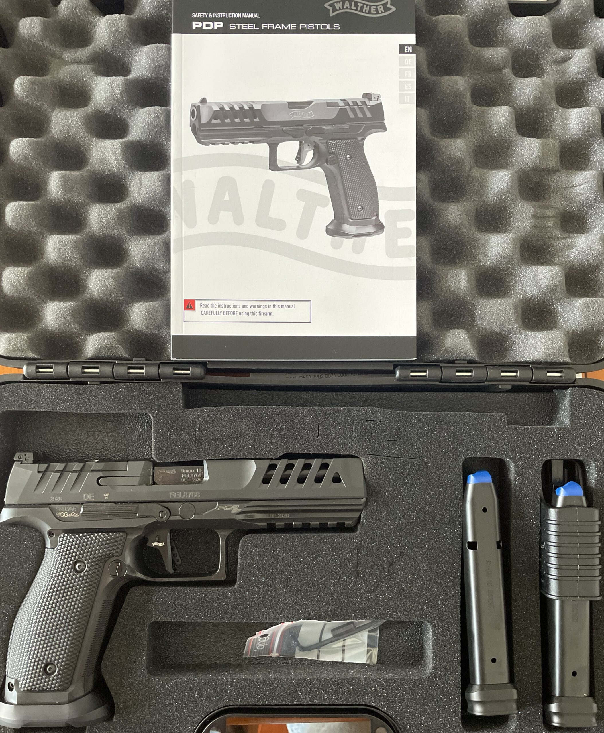 Walther Pistole PDP Steel Frame Full Size Match